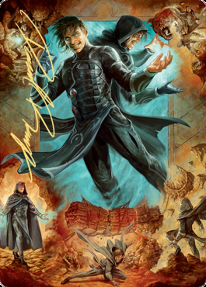 Jace, Mirror Mage 2 Art Card (Gold-Stamped Signature) [Zendikar Rising Art Series] | Spectrum Games