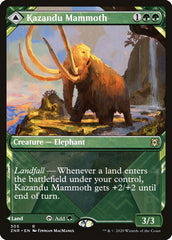 Kazandu Mammoth // Kazandu Valley (Showcase) [Zendikar Rising] | Spectrum Games