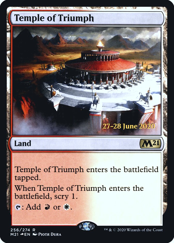 Temple of Triumph  [Core Set 2021 Prerelease Promos] | Spectrum Games