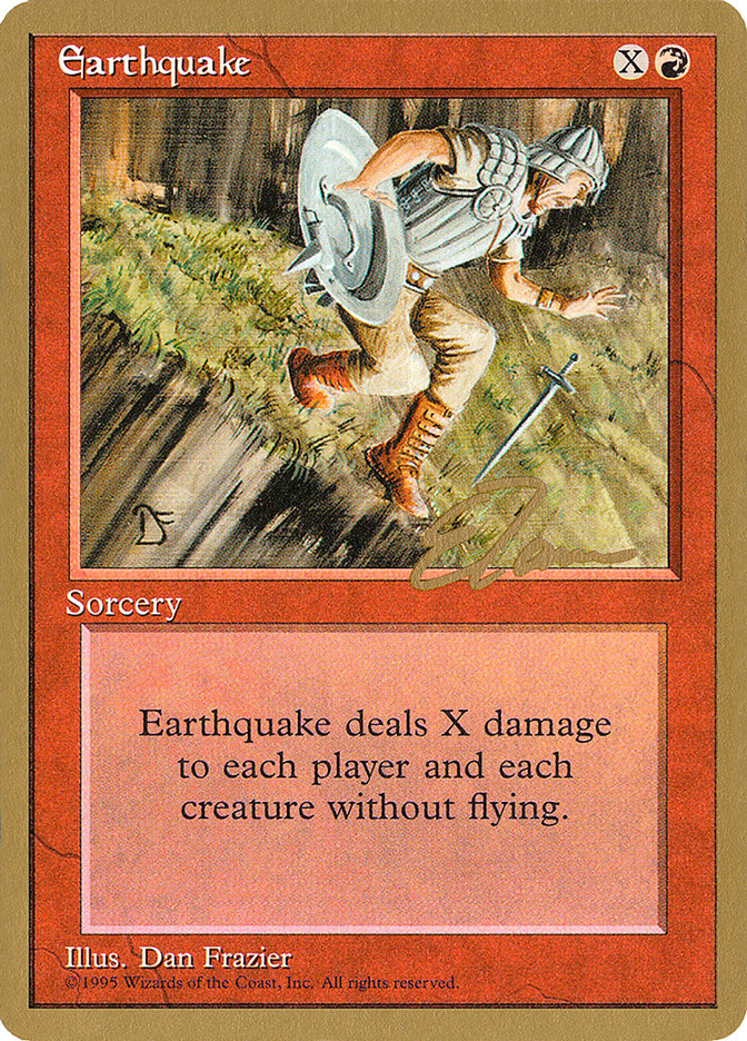 Earthquake (Eric Tam) [Pro Tour Collector Set] | Spectrum Games