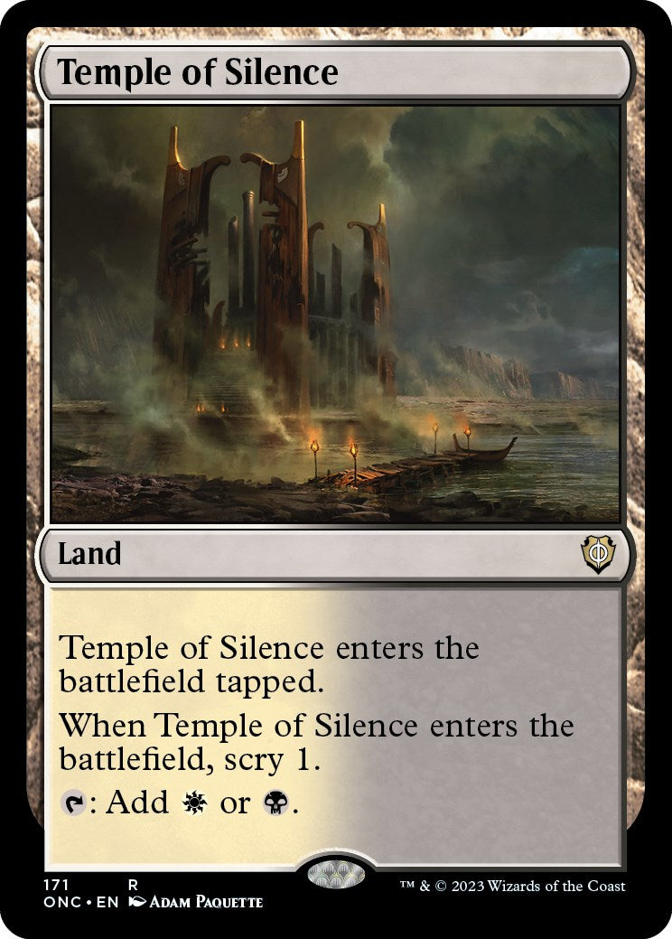 Temple of Silence [Phyrexia: All Will Be One Commander] | Spectrum Games