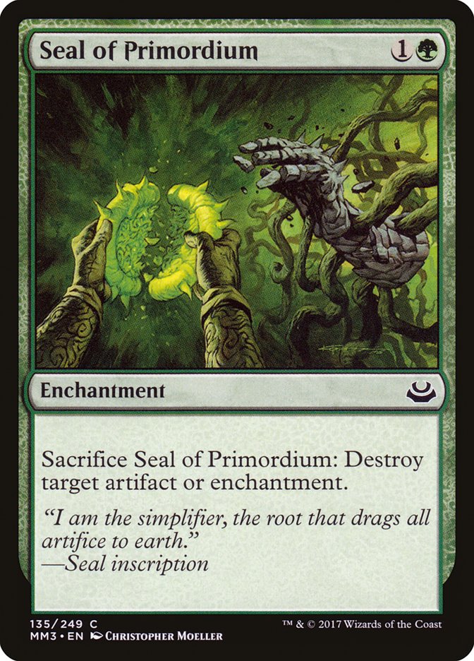 Seal of Primordium [Modern Masters 2017] | Spectrum Games