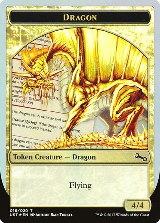 Gold Dragon Token [Unstable Tokens] | Spectrum Games