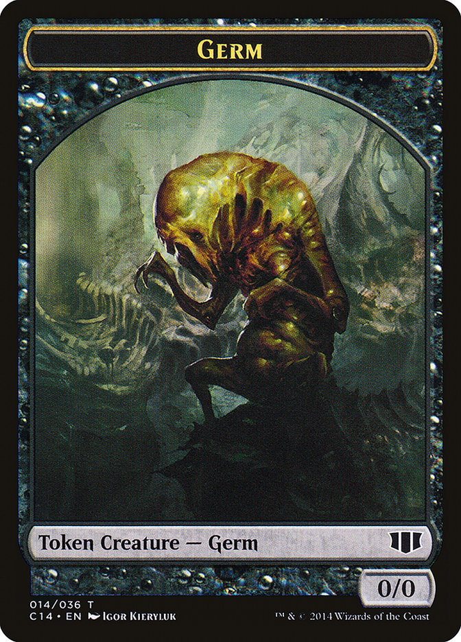 Germ // Zombie (016/036) Double-sided Token [Commander 2014 Tokens] | Spectrum Games