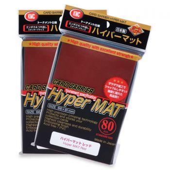 KMC Hyper Matte Red - 80ct | Spectrum Games