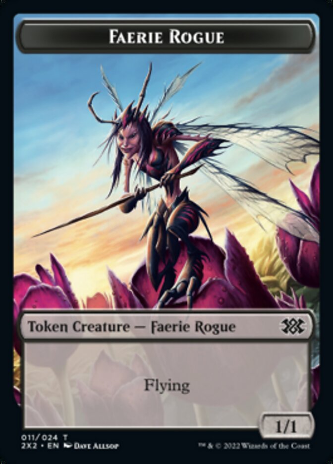 Faerie Rogue // Treasure Double-sided Token [Double Masters 2022 Tokens] | Spectrum Games