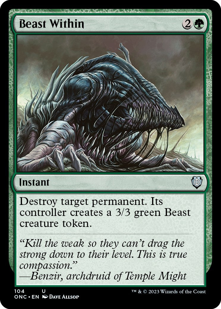 Beast Within [Phyrexia: All Will Be One Commander] | Spectrum Games