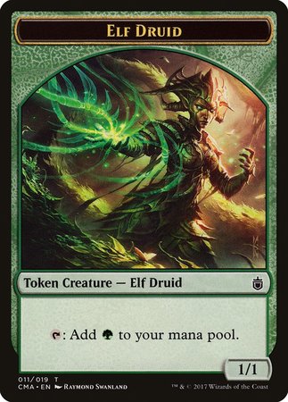 Elf Druid Token (011) [Commander Anthology Tokens] | Spectrum Games