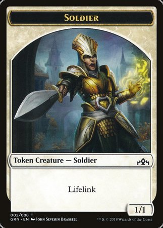 Soldier Token [Guilds of Ravnica Tokens] | Spectrum Games