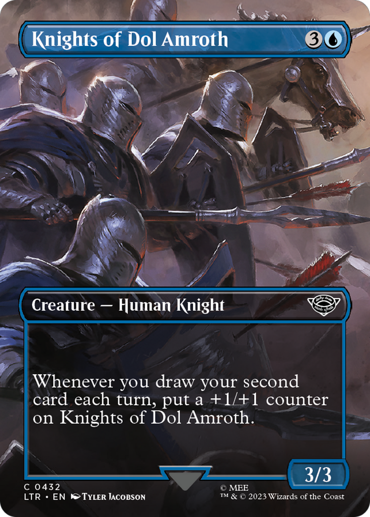 Knights of Dol Amroth (Borderless Alternate Art) [The Lord of the Rings: Tales of Middle-Earth] | Spectrum Games