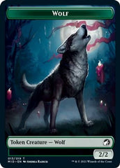 Rhino // Wolf Double-sided Token [Innistrad: Midnight Hunt Commander] | Spectrum Games