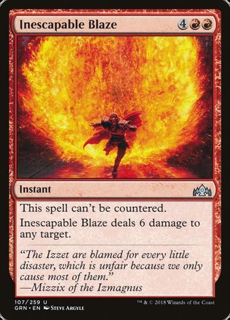 Inescapable Blaze [Guilds of Ravnica] | Spectrum Games