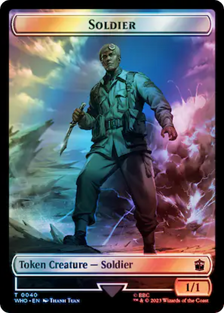 Soldier // Osgood, Operation Double Double-Sided Token (Surge Foil) [Doctor Who Tokens] | Spectrum Games