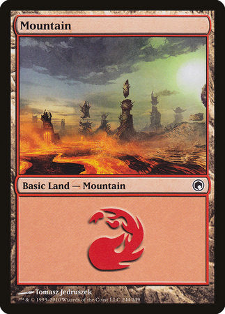 Mountain (244) [Scars of Mirrodin] | Spectrum Games