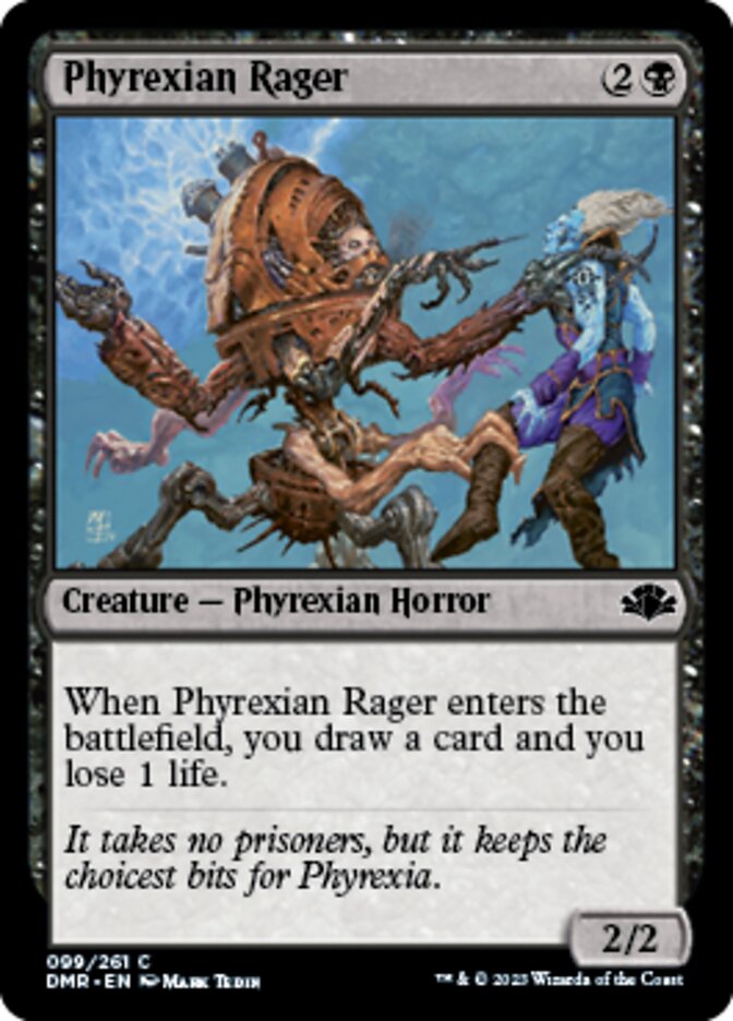 Phyrexian Rager [Dominaria Remastered] | Spectrum Games