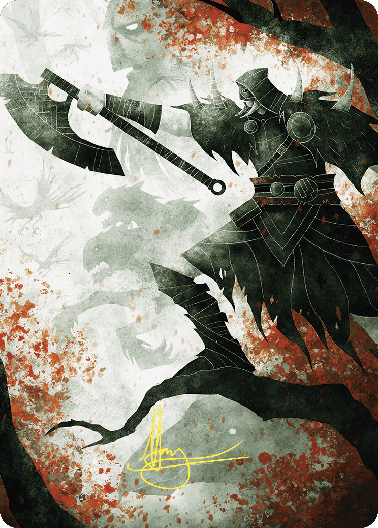 Garruk's Uprising Art Card (Gold-Stamped Signature) [Wilds of Eldraine Art Series] | Spectrum Games