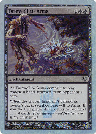 Farewell to Arms (Alternate Foil) [Unhinged] | Spectrum Games