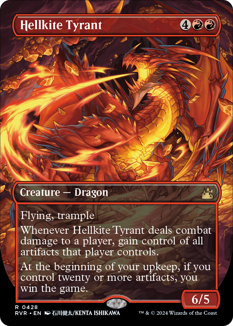 Hellkite Tyrant (Anime Borderless) [Ravnica Remastered] | Spectrum Games