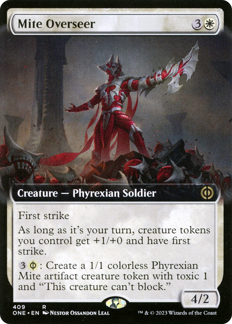 Mite Overseer (Extended Art) [Phyrexia: All Will Be One] | Spectrum Games