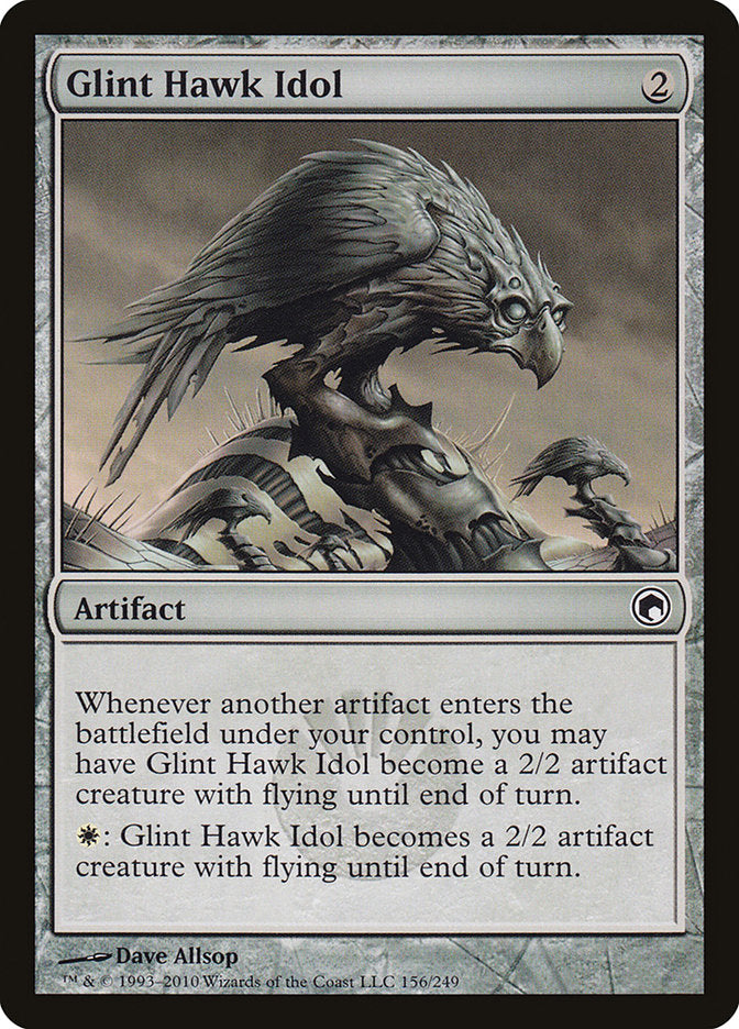 Glint Hawk Idol [Scars of Mirrodin] | Spectrum Games