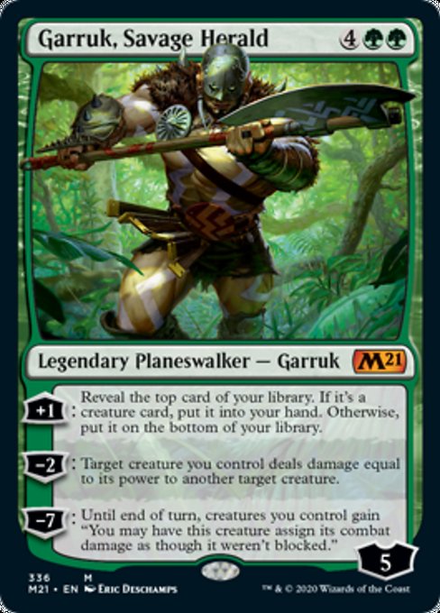 Garruk, Savage Herald [Core Set 2021] | Spectrum Games