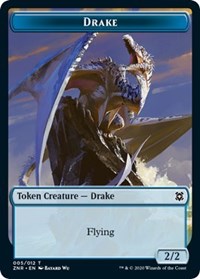 Drake // Plant Double-sided Token [Zendikar Rising Tokens] | Spectrum Games