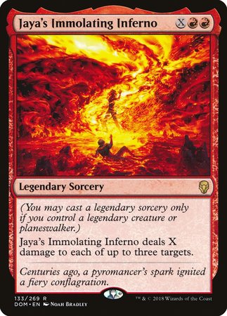 Jaya's Immolating Inferno [Dominaria] | Spectrum Games