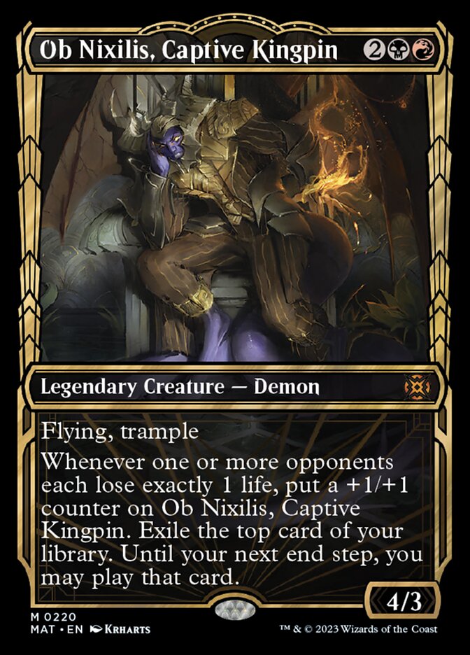 Ob Nixilis, Captive Kingpin (Showcase Halo Foil) [March of the Machine: The Aftermath] | Spectrum Games