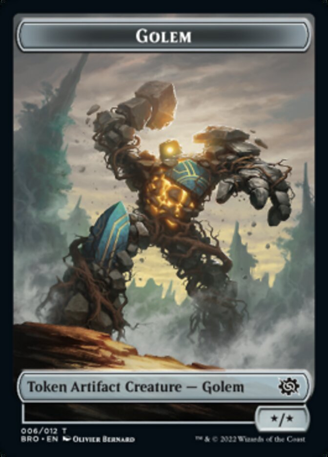 Golem Token [The Brothers' War Tokens] | Spectrum Games