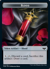 Blood // Dragon Illusion Double-sided Token [Innistrad: Crimson Vow Tokens] | Spectrum Games