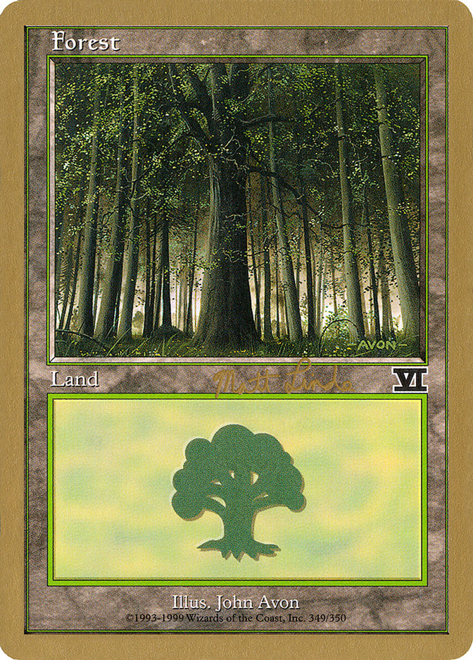 Forest (ml349) (Matt Linde) [World Championship Decks 1999] | Spectrum Games