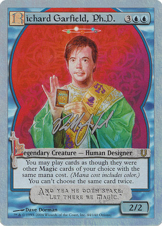 Richard Garfield, Ph.D. (Alternate Foil) [Unhinged] | Spectrum Games