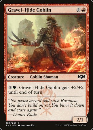 Gravel-Hide Goblin [Ravnica Allegiance] | Spectrum Games