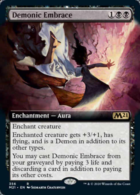 Demonic Embrace (Extended Art) [Core Set 2021] | Spectrum Games