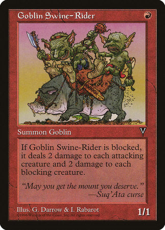 Goblin Swine-Rider [Visions] | Spectrum Games