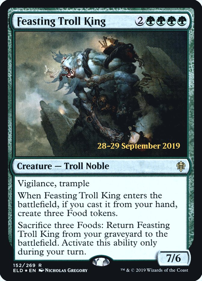 Feasting Troll King  [Throne of Eldraine Prerelease Promos] | Spectrum Games