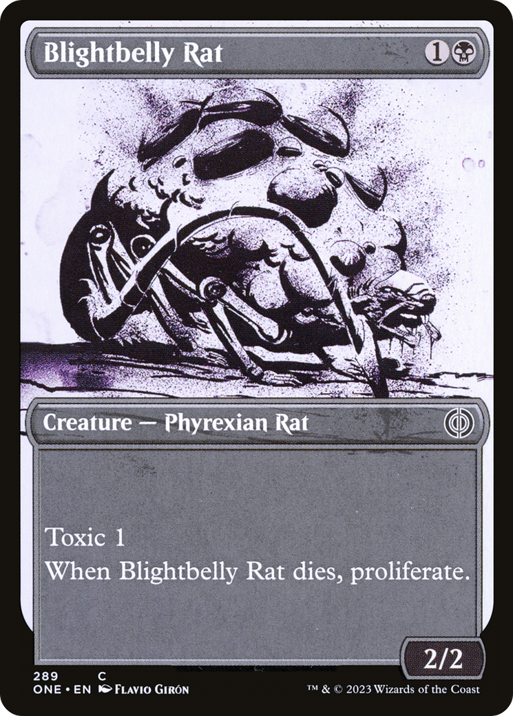 Blightbelly Rat (Showcase Ichor) [Phyrexia: All Will Be One] | Spectrum Games