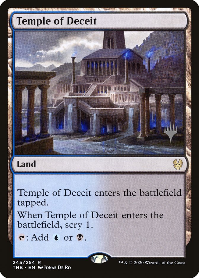 Temple of Deceit (Promo Pack) [Theros Beyond Death Promos] | Spectrum Games