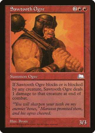 Sawtooth Ogre [Weatherlight] | Spectrum Games