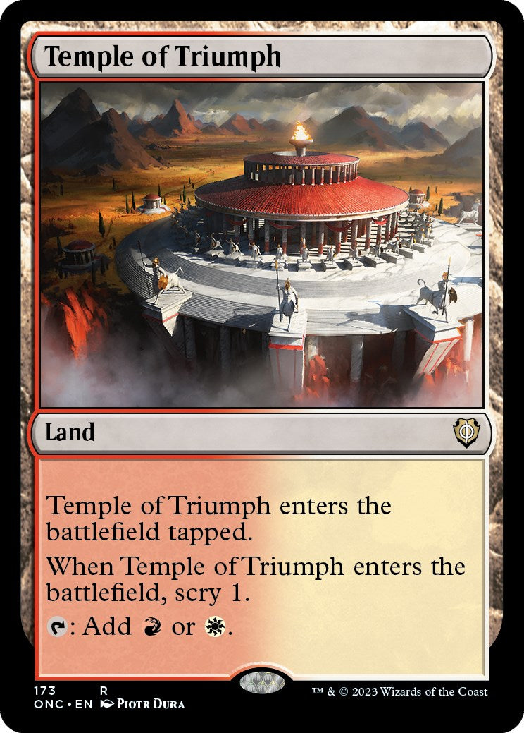 Temple of Triumph [Phyrexia: All Will Be One Commander] | Spectrum Games