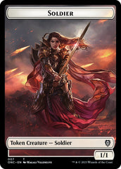 Soldier (007) // Angel Double-Sided Token [Phyrexia: All Will Be One Commander Tokens] | Spectrum Games
