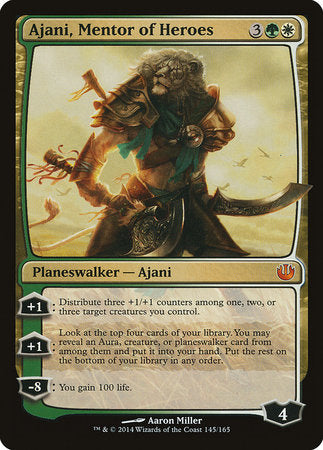 Ajani, Mentor of Heroes [Journey into Nyx] | Spectrum Games