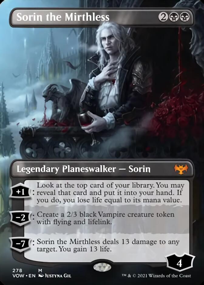 Sorin the Mirthless (Borderless) [Innistrad: Crimson Vow] | Spectrum Games