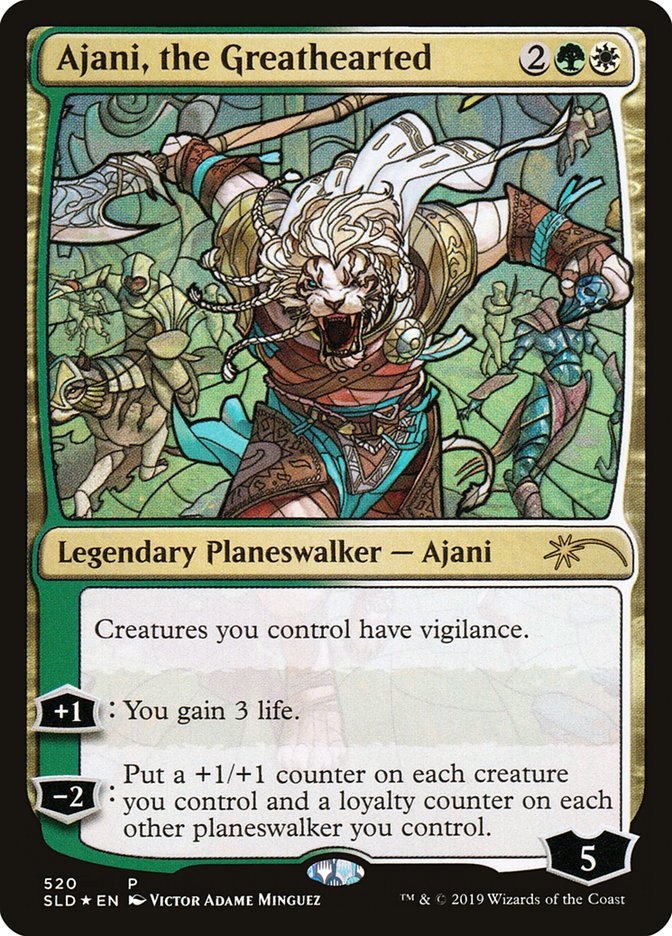 Ajani, the Greathearted (Stained Glass) [Secret Lair Drop Promos] | Spectrum Games