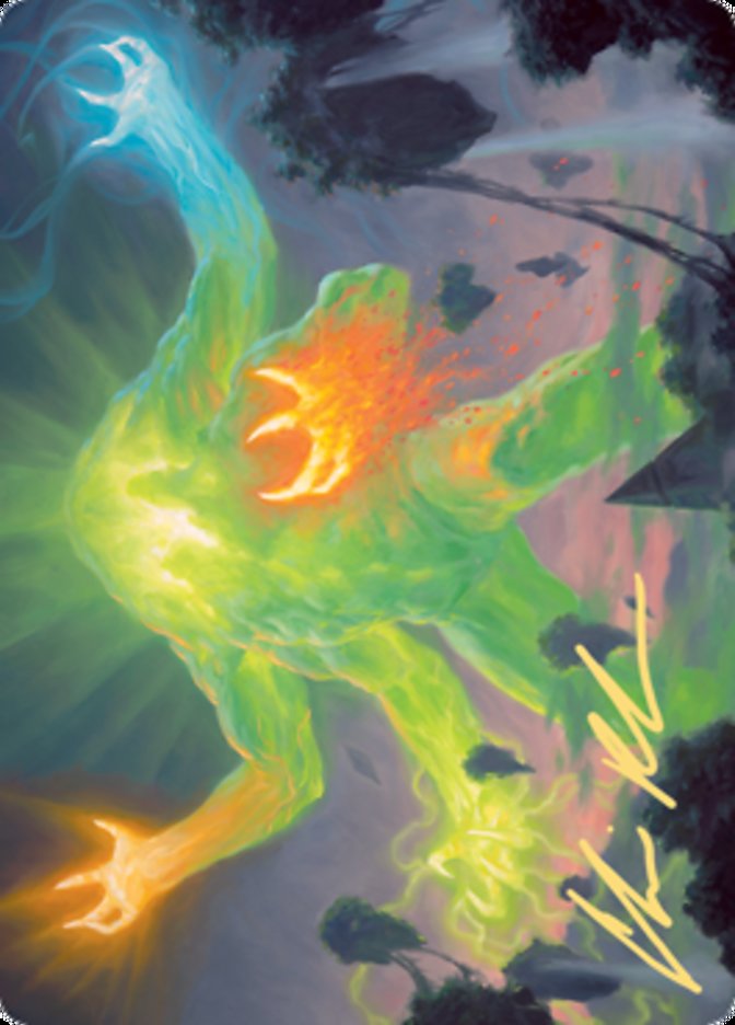 Omnath, Locus of Creation Art Card (Gold-Stamped Signature) [Zendikar Rising Art Series] | Spectrum Games