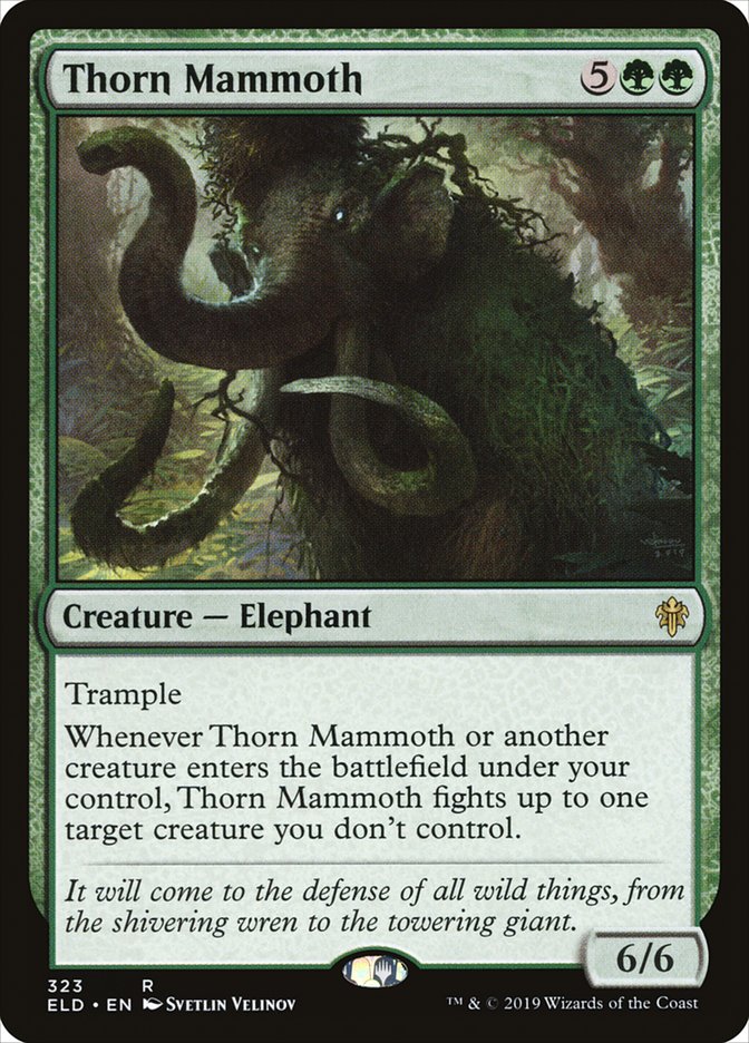 Thorn Mammoth [Throne of Eldraine] | Spectrum Games