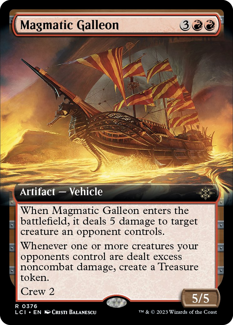 Magmatic Galleon (Extended Art) [The Lost Caverns of Ixalan] | Spectrum Games