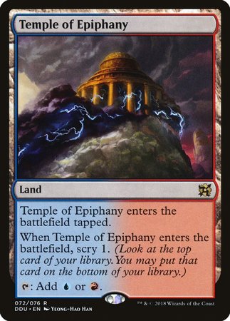 Temple of Epiphany [Duel Decks: Elves vs. Inventors] | Spectrum Games