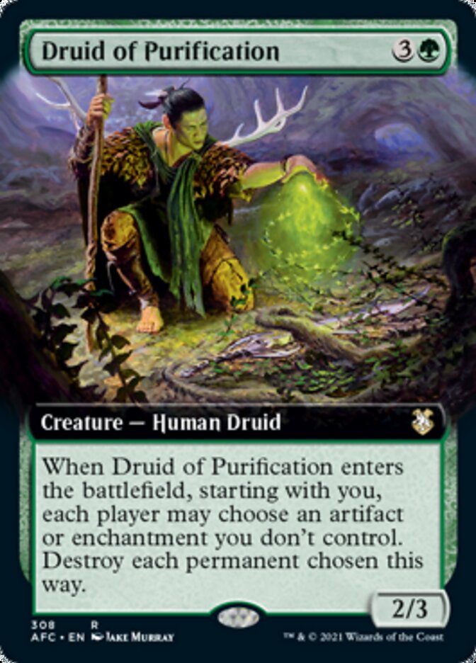 Druid of Purification (Extended) [Dungeons & Dragons: Adventures in the Forgotten Realms Commander] | Spectrum Games