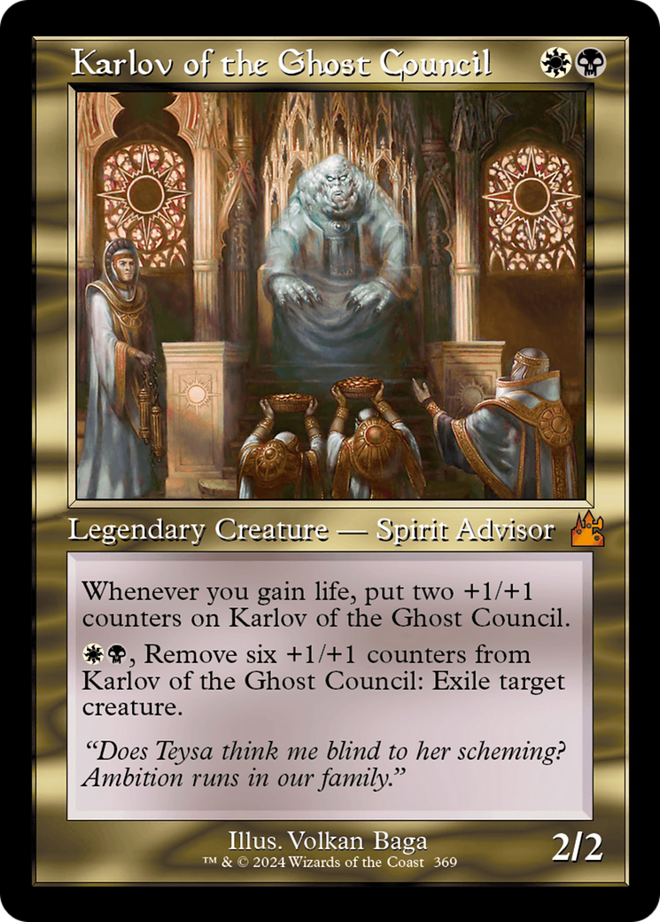 Karlov of the Ghost Council (Retro Frame) [Ravnica Remastered] | Spectrum Games